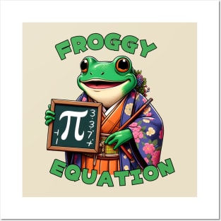 Pi day frog Posters and Art